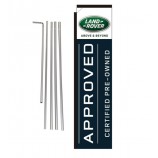 Land Rover CPO Dealership 15' Advertising Rectangle Banner Flag w/ pole+spike